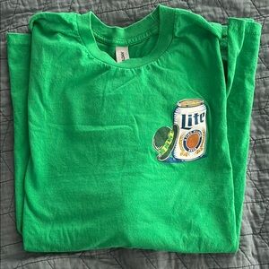 Miller Lite + Boston Celtics long sleeved tee mens XL